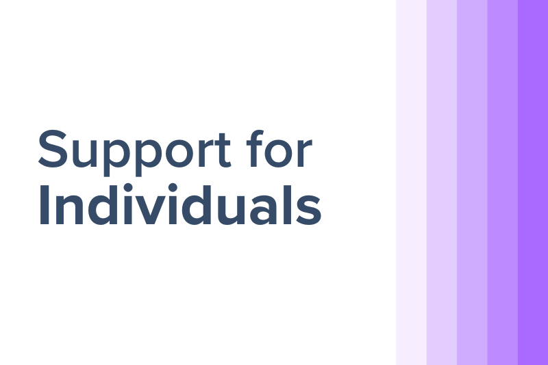 Support for Individuals