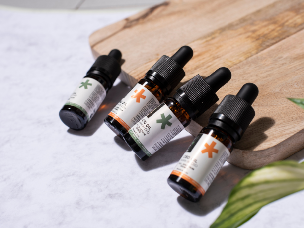 Dropper bottles of THC