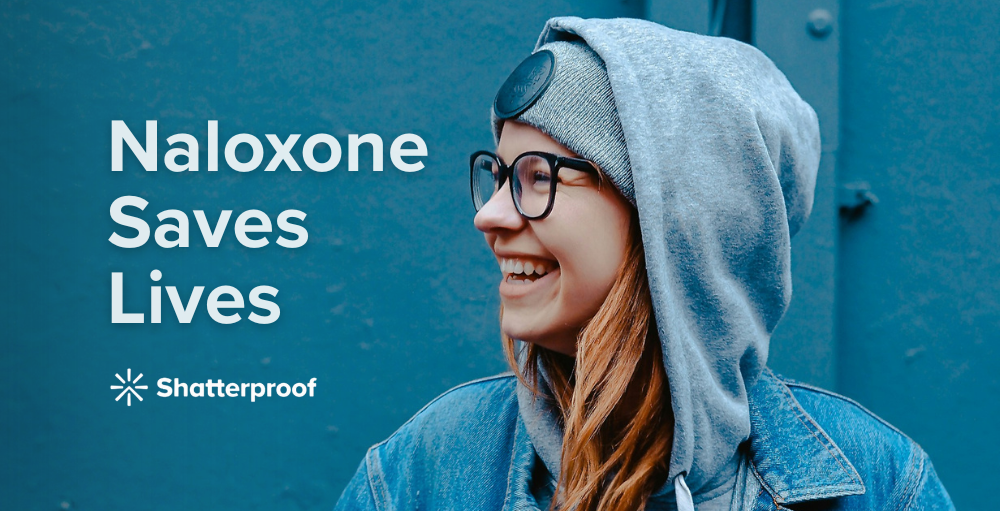 Naloxone header with text