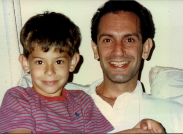 Shatterproof's CEO, Gary Mendell, with his son Brian as a young child