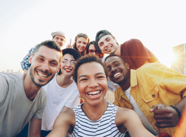Smiling people